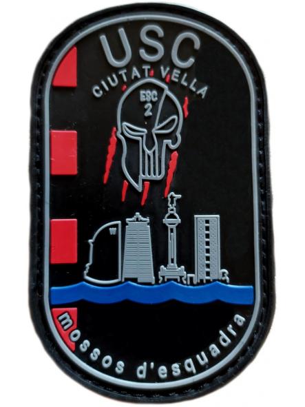 Policía Mossos d´esquadra USC Ciutat vella parche insignia emblema distintivo [0]