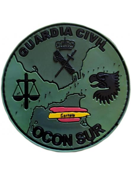 Guardia Civil Ocon sur Organización de coordinación anti drogas parche insignia emblema distintivo verde [0]