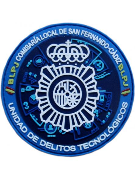 Policía Nacional CNP Comisaría San Fernando Unidad de delitos tecnológicos parche insignia emblema distintivo
