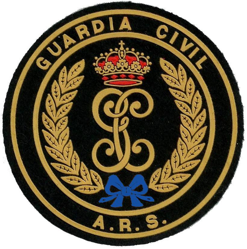 Guardia Civil ARS Agrupación Rural de Seguridad lazo azul parche insignia emblema distintivo