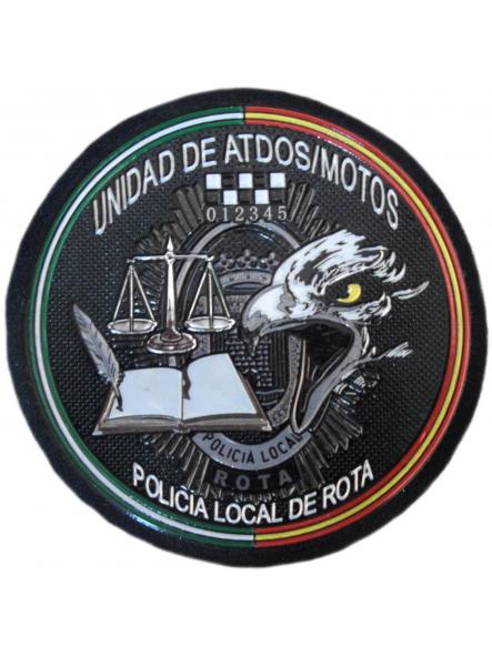 Policía Local de Rota Unidad de Atestados Motos Andalucía parche insignia emblema distintivo