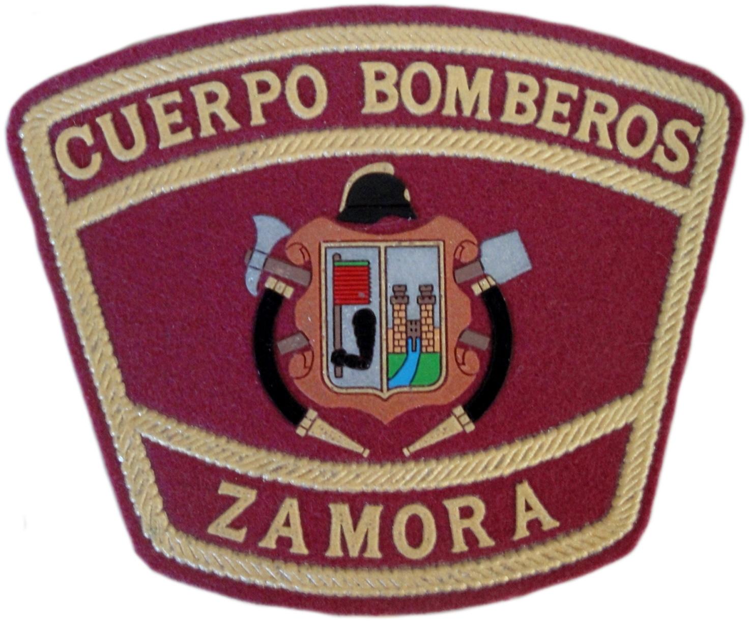 Cuerpo Bomberos de Zamora Servicio contra incendios y salvamento parche insignia emblema distintivo