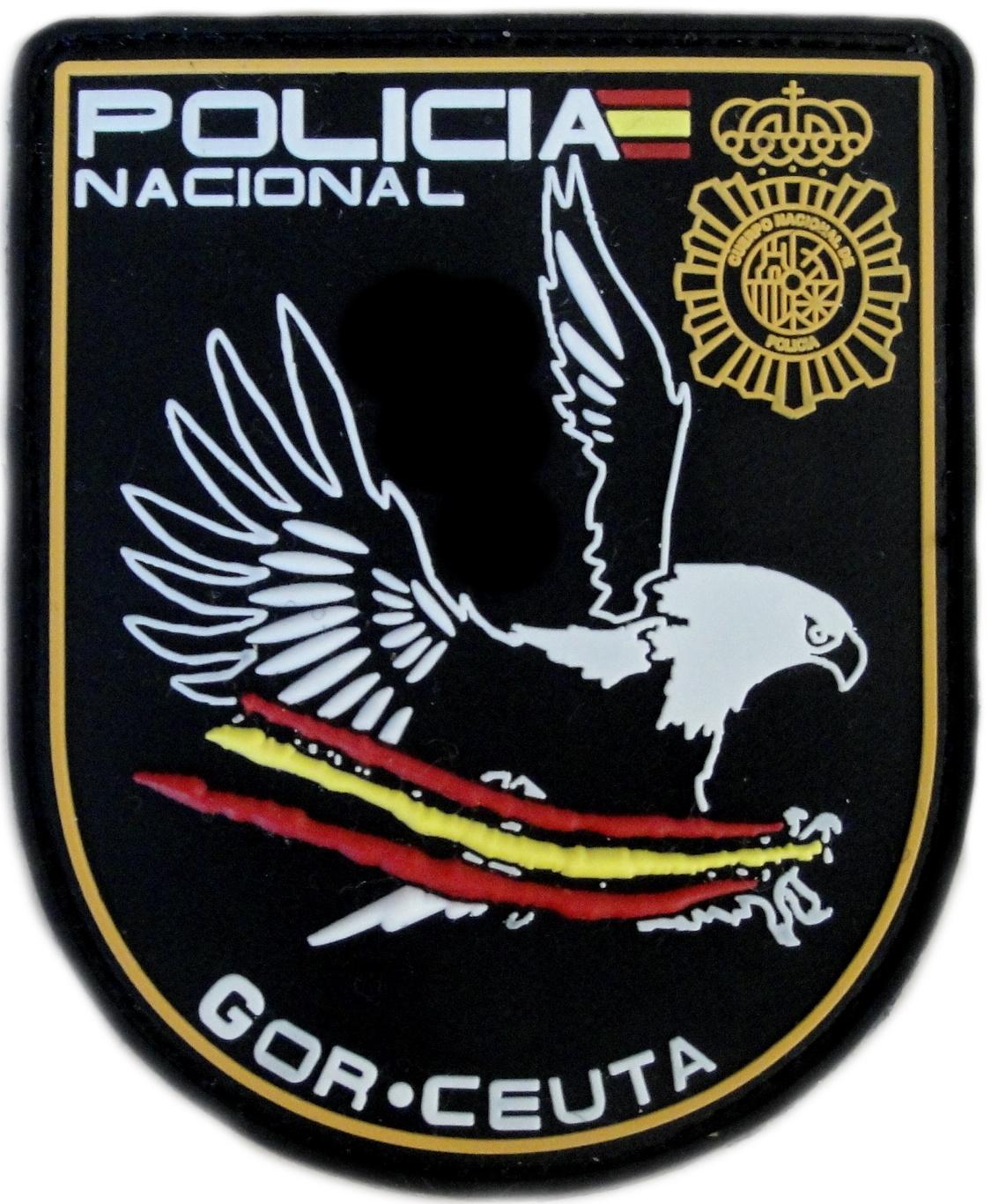 Policía Nacional CNP Grupo Operativo de Respuesta GOR Ceuta parche insignia emblema distintivo patch ecusson