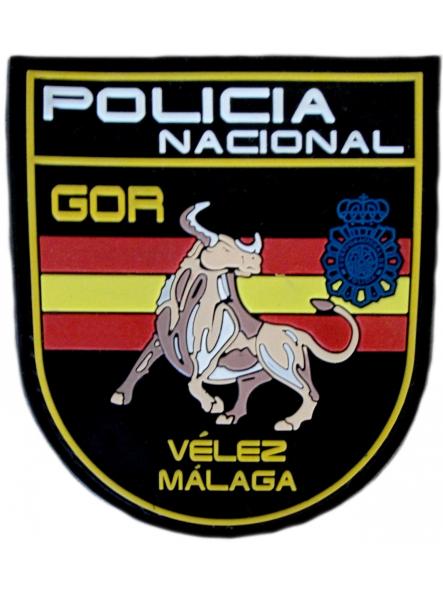 Policía Nacional CNP Grupo Operativo de Respuesta GOR Vélez Málaga Andalucía parche insignia emblema distintivo