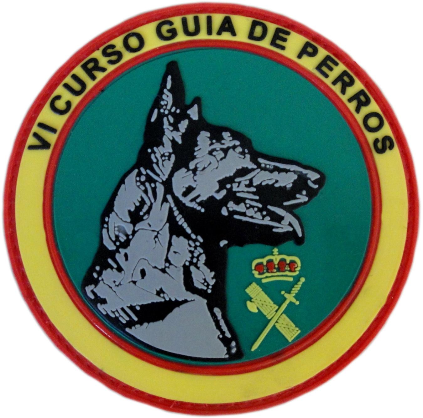Guardia civil VI Curso guía de perros k-9 parche insignia emblema distintivo 