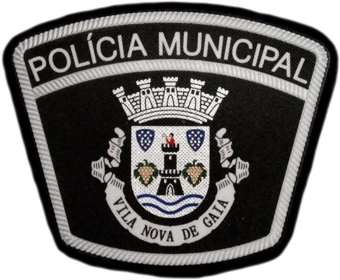 Policía Municipal Ciudad de Vila Nova de Gaia Portugal parche insignia emblema distintivo Police Dept