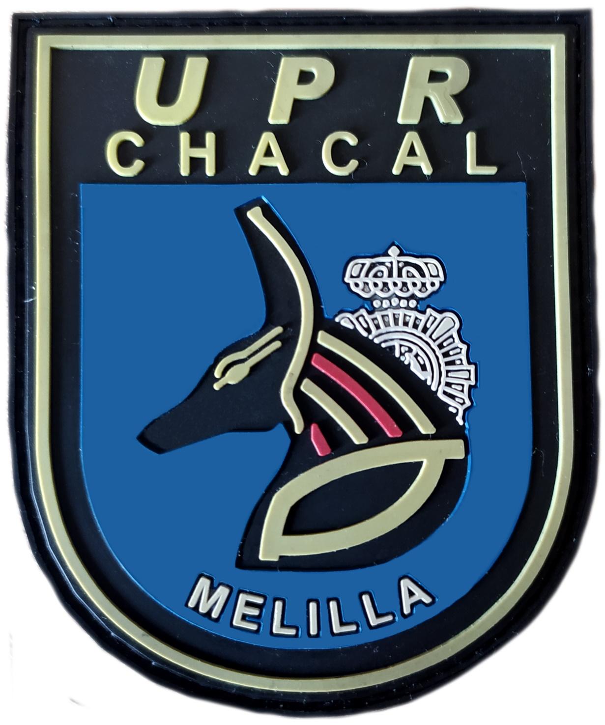 Policía Nacional CNP UPR Unidad de Prevención y Reacción Melilla Chacal parche insignia emblema distintivo