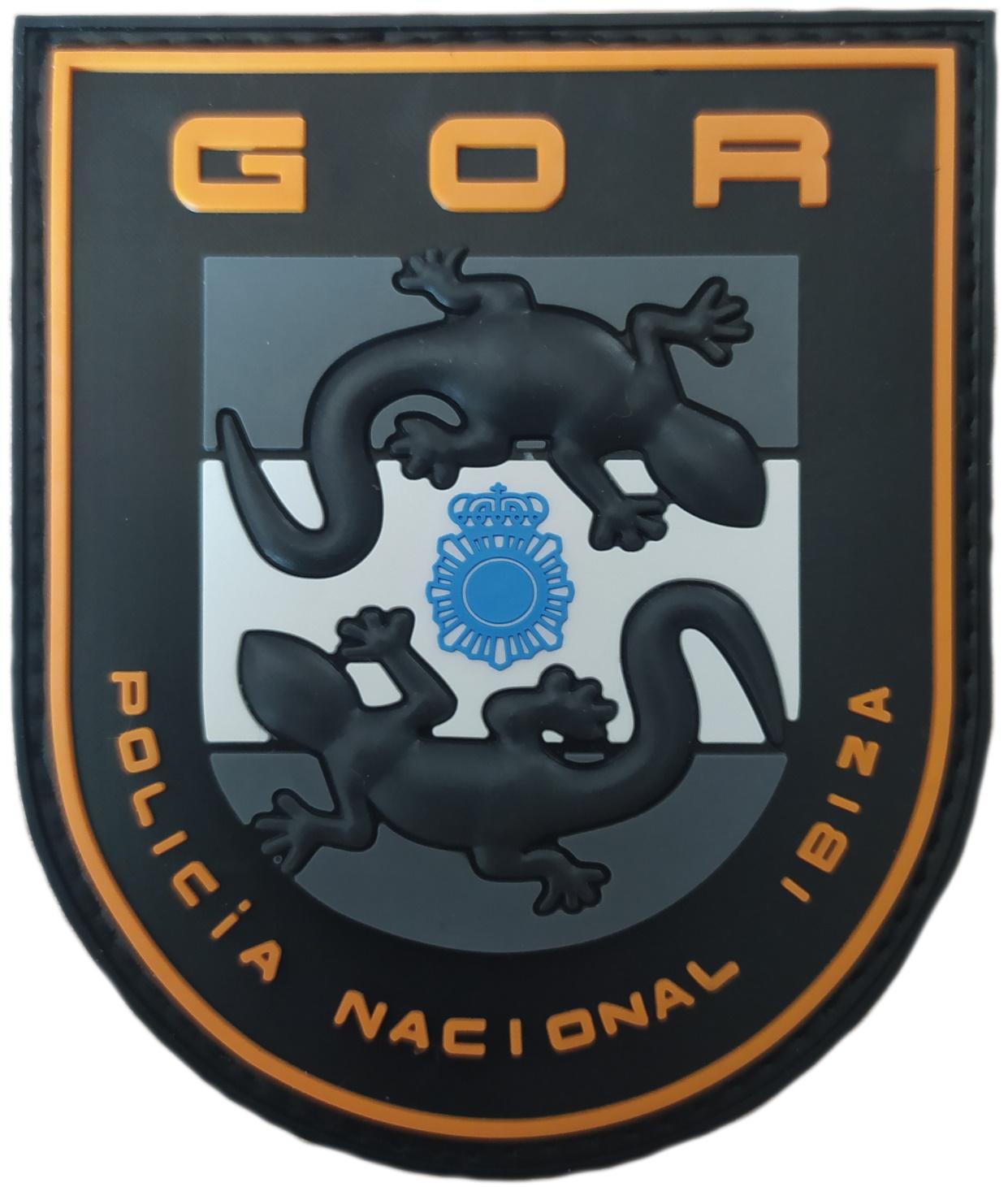 Policía Nacional CNP Grupo Operativo de Respuesta GOR Ibiza parche insignia emblema distintivo patch ecusson