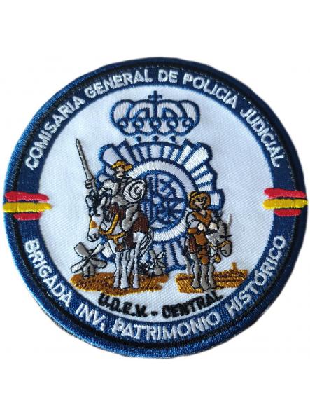 Policía Nacional CNP Brigada de Investigación del Patrimonio Histórico CGPJ Madrid parche insignia emblema distintivo