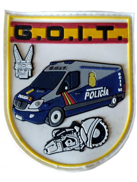 Policía Nacional CNP Grupo Operativo de Intervenciones Técnicas GOIT parche insignia emblema distintivo