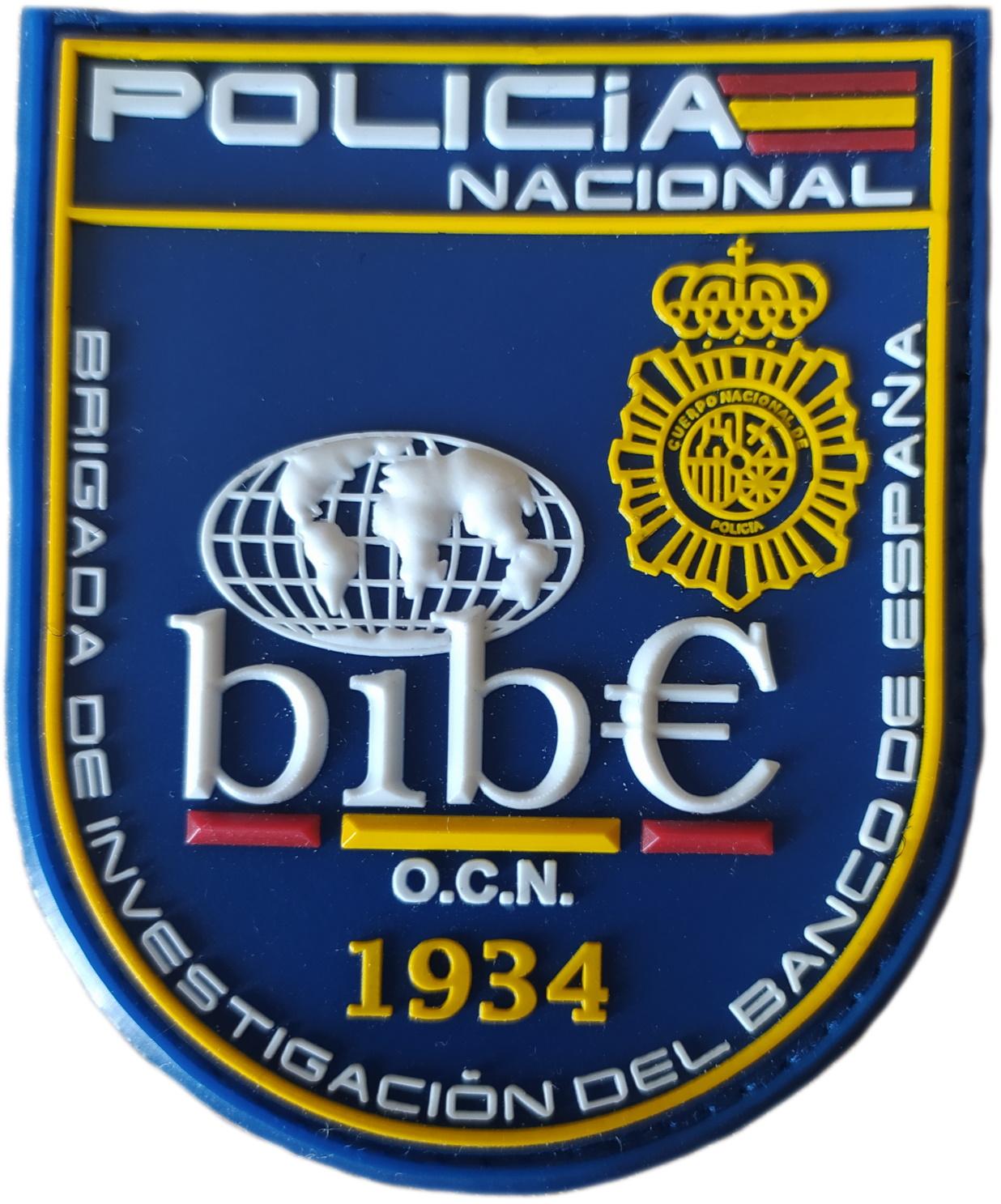 Policía Nacional CNP Brigada de Investigación del Banco de España BIB€ parche insignia emblema patch ecusson