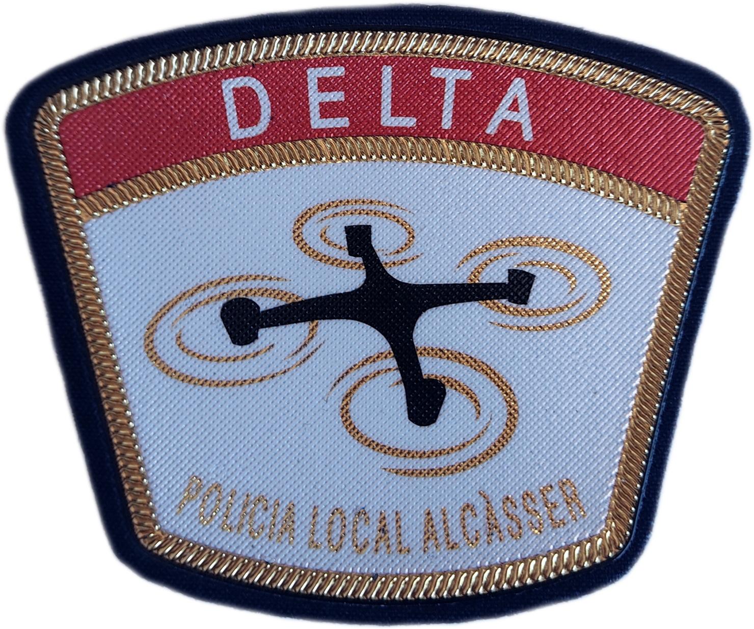 Policía Local Alcasser Unidad Dron Delta Comunidad Valenciana parche insignia emblema distintivo