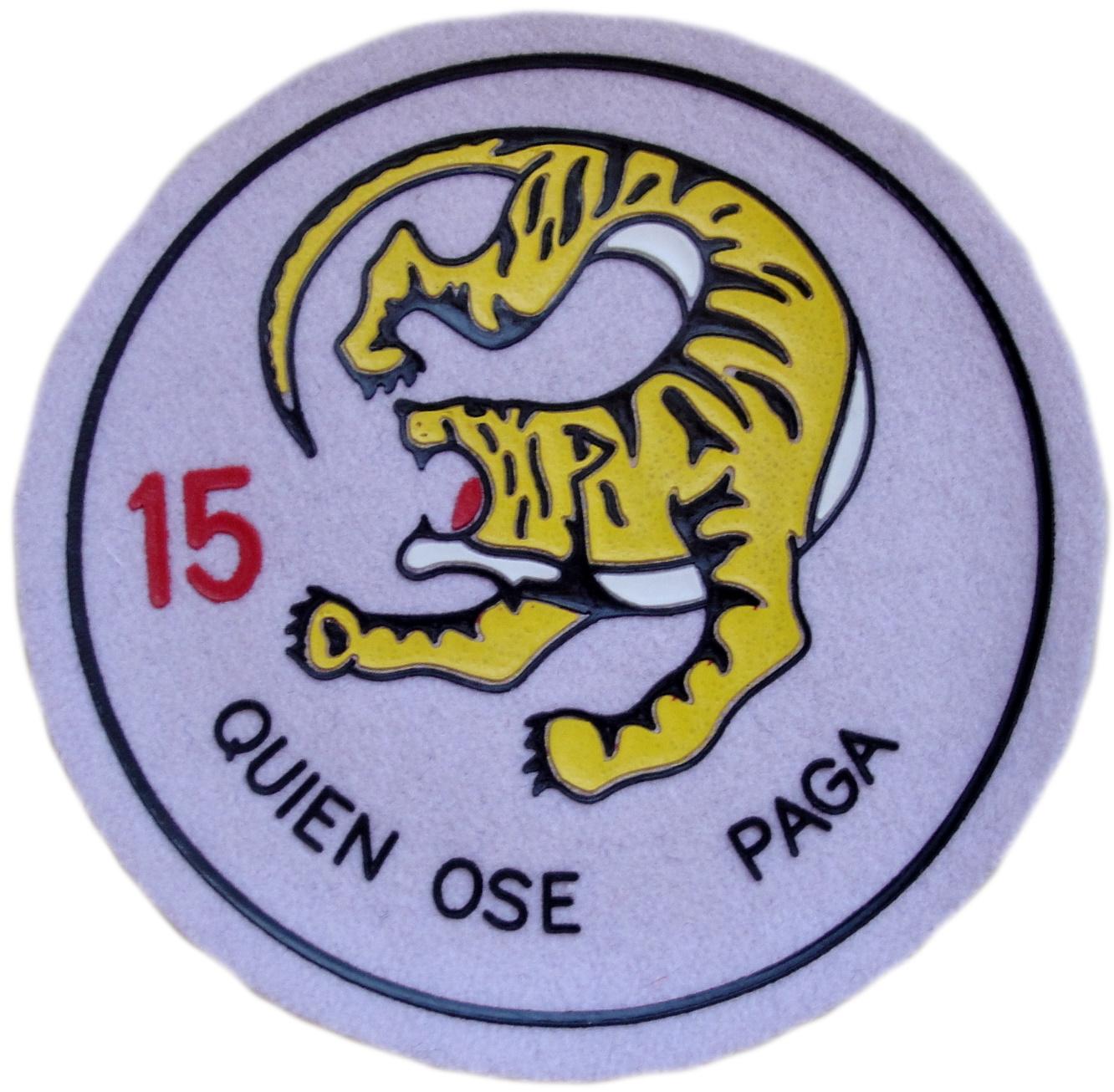 Ejército del Aire Ala 15 quien ose paga parche insignia emblema blanco air force