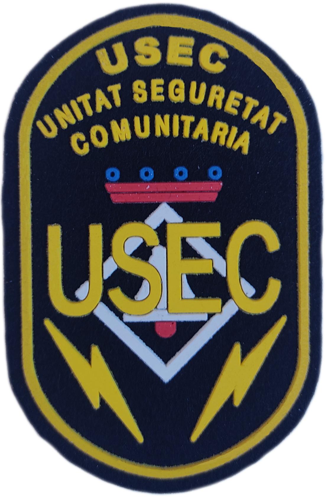 Policía Local Sant Boi de Llobregat USEC Unidad de Seguridad Comunitaria Unitat Cataluña parche insignia emblema distintivo Police Dept
