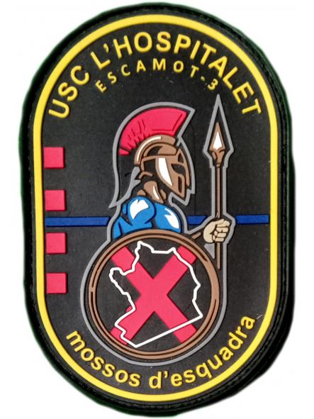 Policía Mossos d´esquadra USC Hospitalet parche insignia emblema distintivo