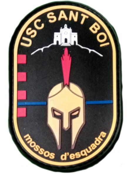 Policía Mossos d´esquadra USC Sant Boi parche insignia emblema distintivo