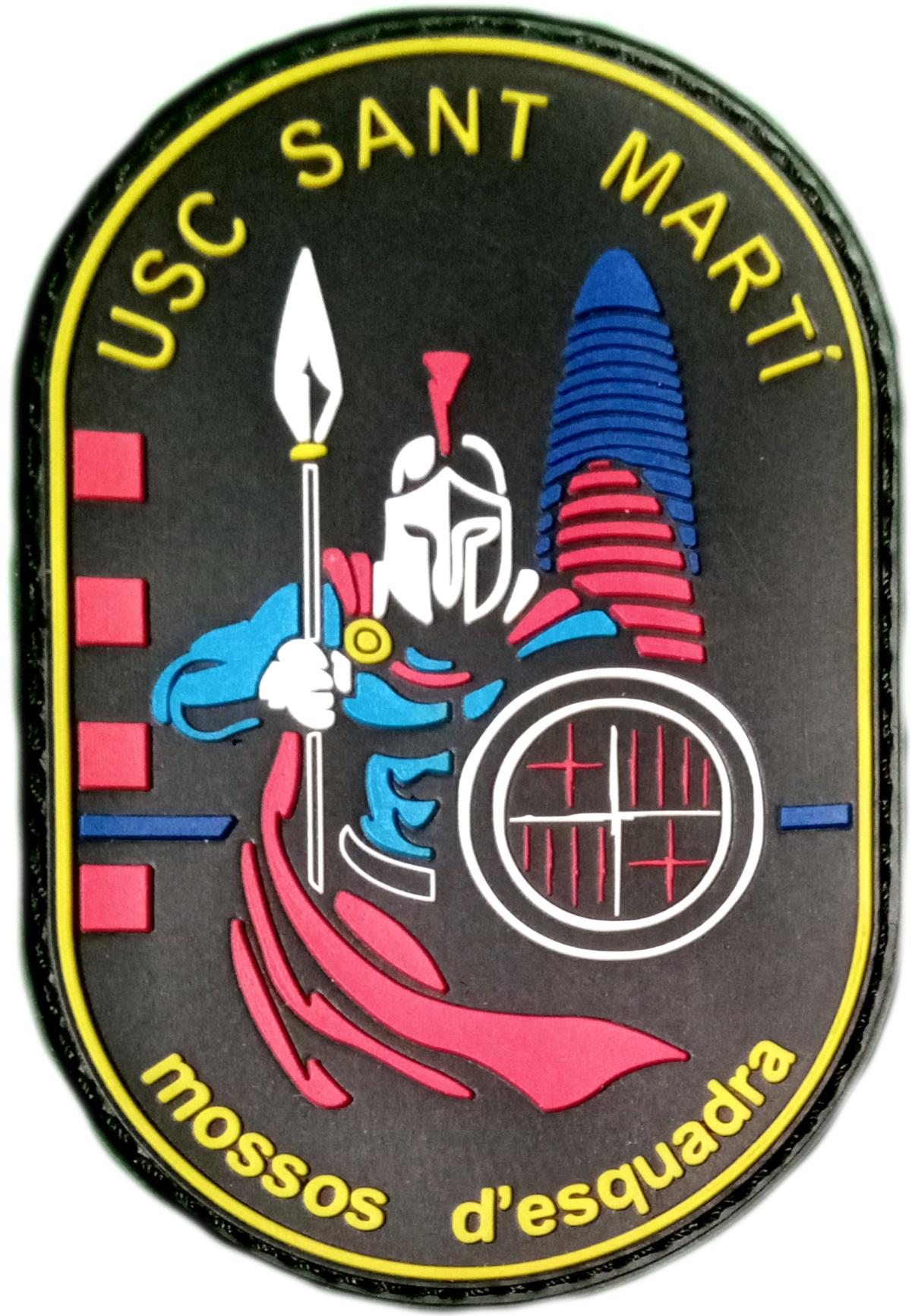 Policía Mossos d´esquadra USC Sant Martí parche insignia emblema distintivo