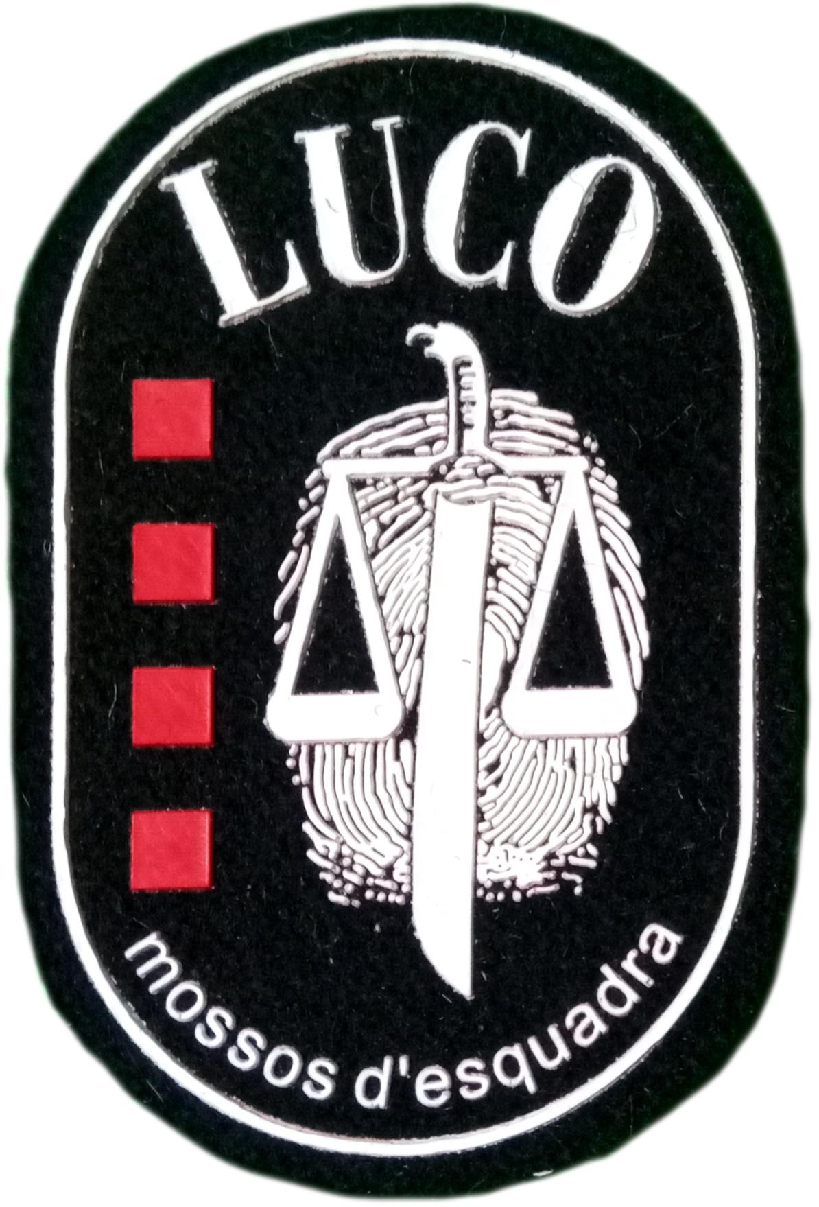 Policía Mossos d´esquadra LUCO parche insignia emblema distintivo