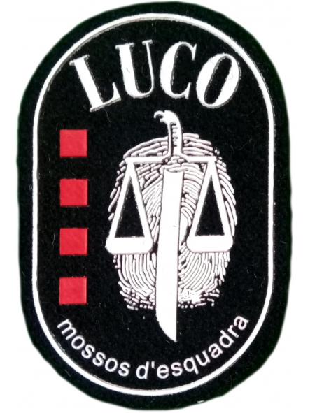 Policía Mossos d´esquadra LUCO parche insignia emblema distintivo