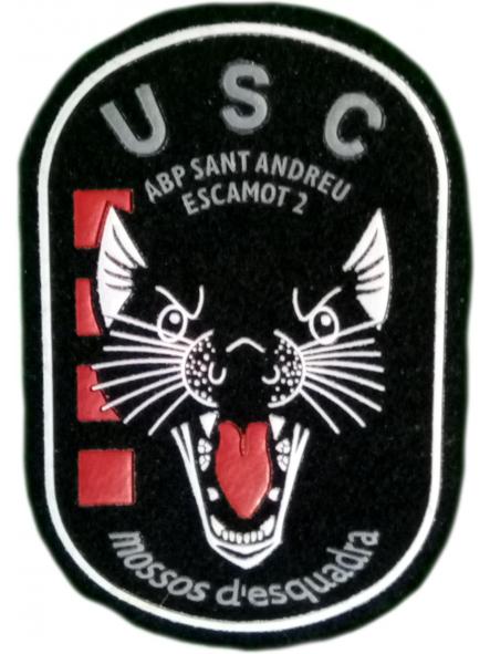 Policía Mossos d´esquadra USC Sant Andreu parche insignia emblema distintivo