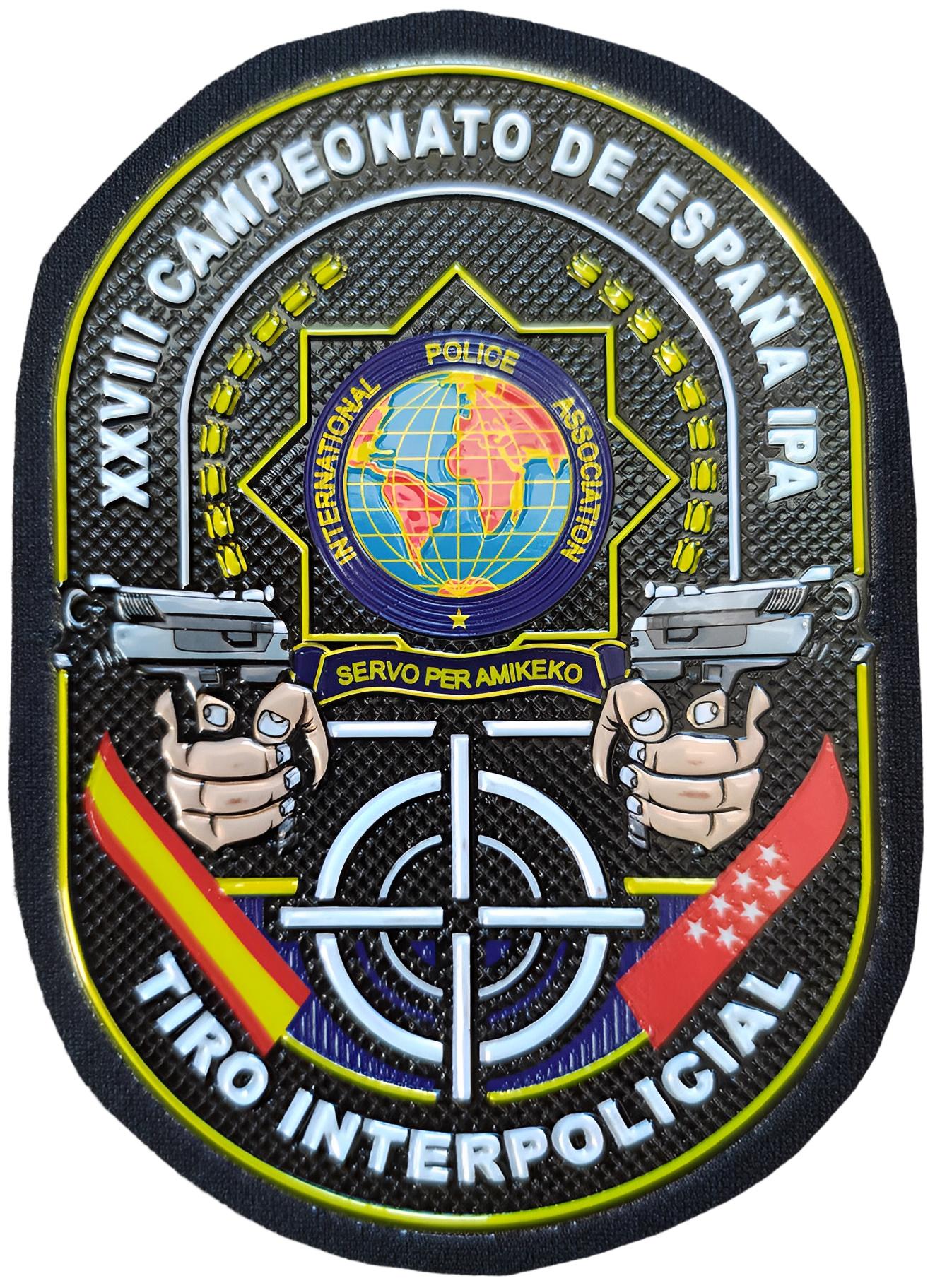International Police Association IPA Servo per Amikeco XXVII Campeonato de España de Tiro parche insignia emblema distintivo