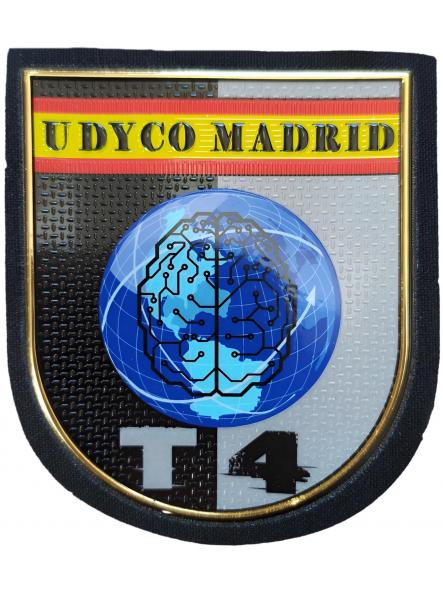 Policía Nacional CNP UDYCO Madrid T4 Unidad Delincuencia y Crimen Organizado parche insignia emblema distintivo