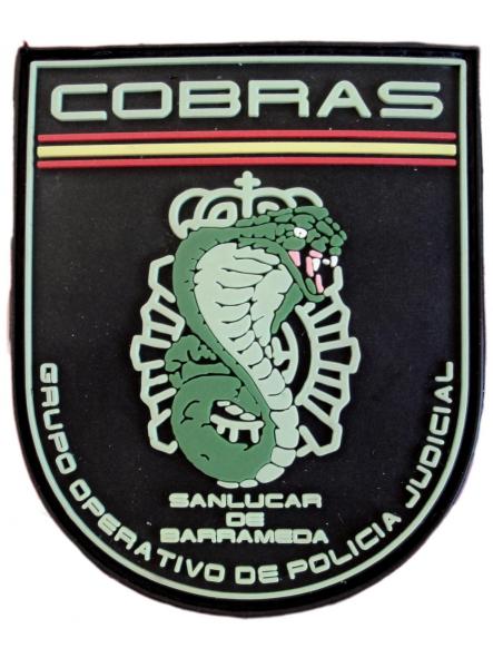 Policía Nacional CNP Grupo Operativo Judicial Sanlúcar de Barrameda Cobras parche insignia emblema distintivo