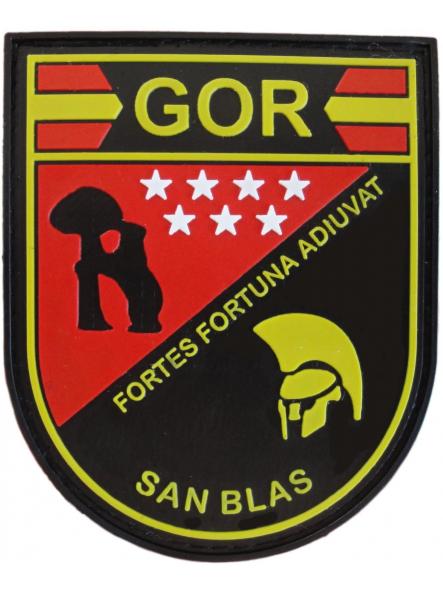 Policía Nacional CNP Comisaría San Blas Grupo Operativo de Respuesta GOR Madrid parche insignia emblema distintivo