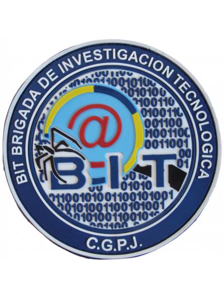 Policía Nacional CNP BIT Brigada de Investigación Tecnológica CGPJ parche insignia emblema distintivo [0]