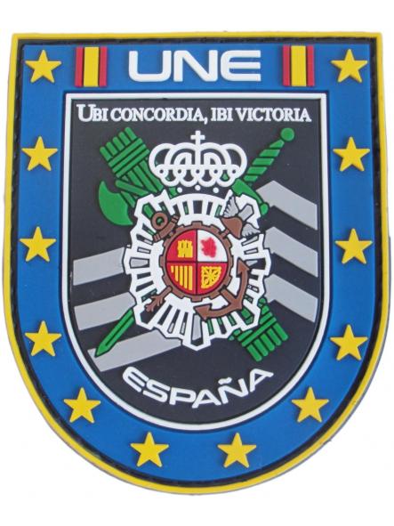 Policía Nacional Guardia Civil UNE Unidad Nacional Española de Europol parche insignia emblema distintivo