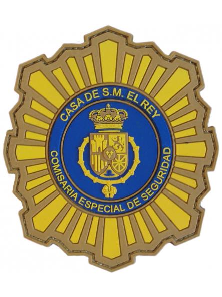 Policía Nacional CNP Comisaría Especial de Seguridad Casa de su Majestad el Rey Juan Carlos I parche insignia emblema distintivo
