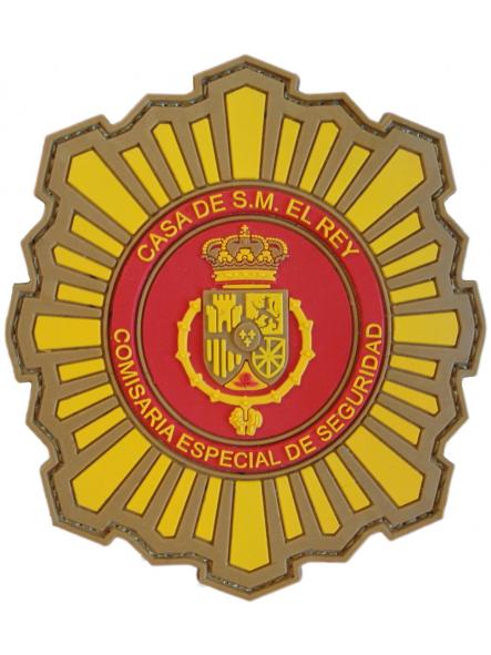 Policía Nacional CNP Comisaría Especial de Seguridad Casa de su Majestad el Rey Felipe VI parche insignia emblema distintivo