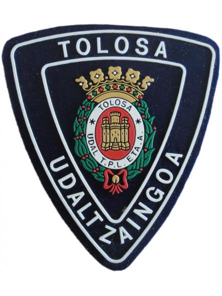 Policía Local Udaltzaingoa Tolosa parche insignia emblema distintivo Police Dept
