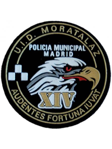 Policía Municipal Madrid Distrito 14 Moratalaz UID parche insignia emblema distintivo