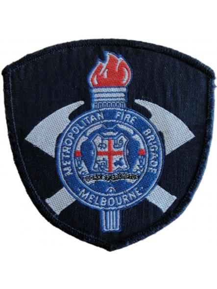 Bomberos Metropolitan Fire Brigade Melbourne Australia parche insignia emblema distintivo Pompiers 