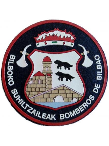 Bomberos de Bilbao Bilboko Suhiltzaileak parche insignia emblema distintivo fire dept sapeurs