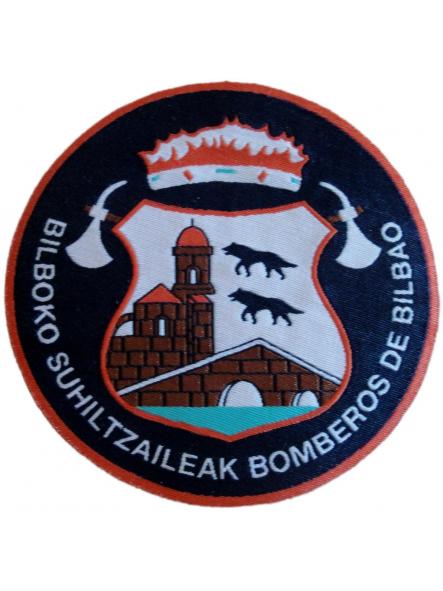Bomberos de Bilbao Bilboko Suhiltzaileak parche insignia emblema distintivo fire dept sapeurs