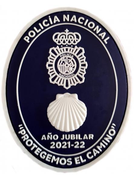 Policía Nacional Año Jubilar 2021-22 Santiago de Compostela Protegemos el Camino parche insignia emblema distintivo