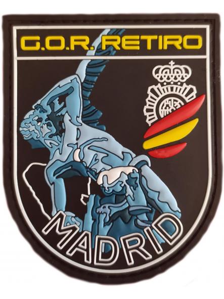 Policía Nacional CNP Comisaría Retiro Grupo Operativo de Respuesta GOR Madrid parche insignia emblema distintivo