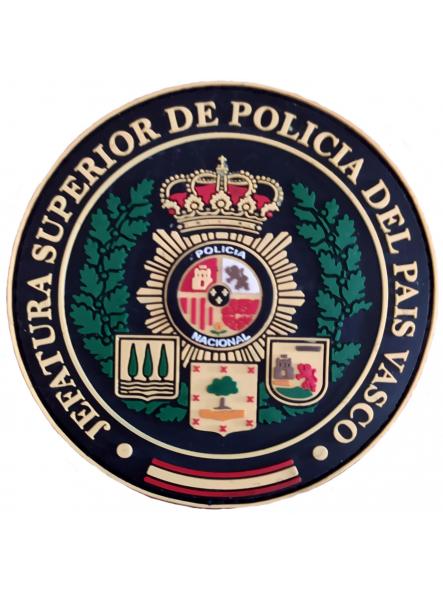 Policía Nacional Jefatura Superior del País Vasco parche insignia emblema distintivo