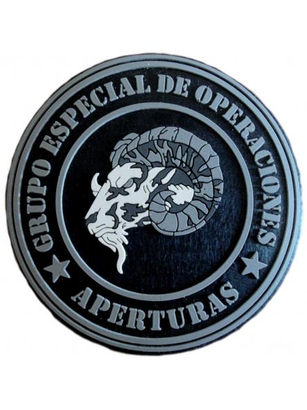 Policía Nacional GEO Grupo Especial de Operaciones Aperturas parche insignia emblema distintivo Swat Team