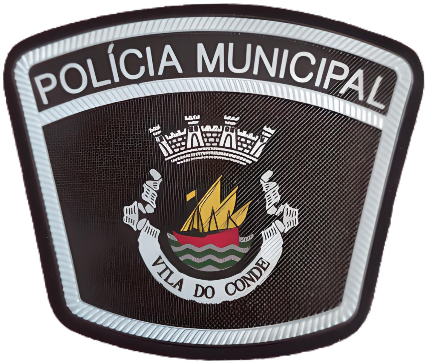 Policía Municipal Vila do Conde Portugal parche insignia emblema distintivo Police Dept