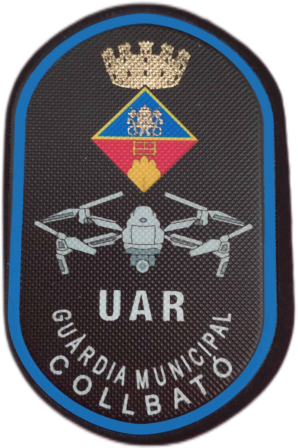 Policía Guardia Municipal Collbató UAR Unidad Aérea Drones Cataluña parche insignia emblema distintivo Police Dept