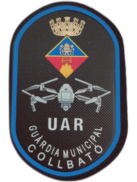 Policía Guardia Municipal Collbató UAR Unidad Aérea Drones Cataluña parche insignia emblema distintivo Police Dept [0]