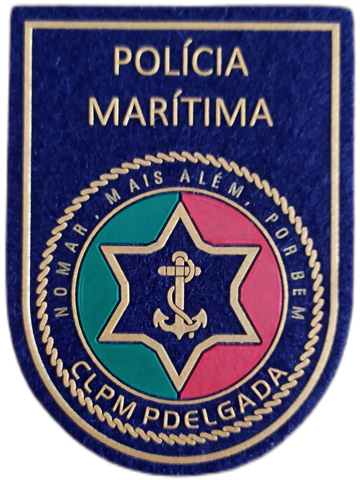 Policía Marítima de Portugal CLPM Ponta Delgada parche insignia emblema distintivo Sea Police