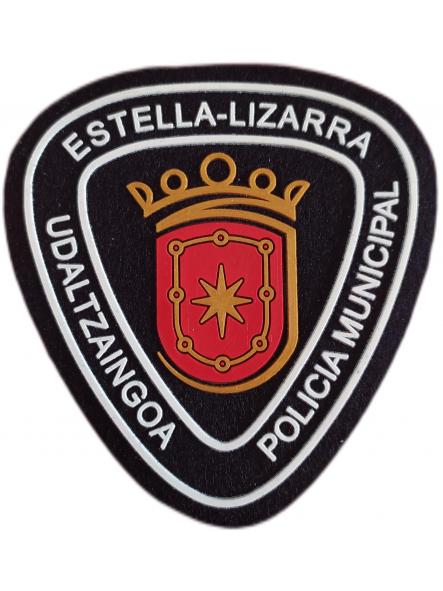 Policía Municipal Estella Lizarra Udaltzaingoa Navarra parche insignia emblema distintivo Police Dept