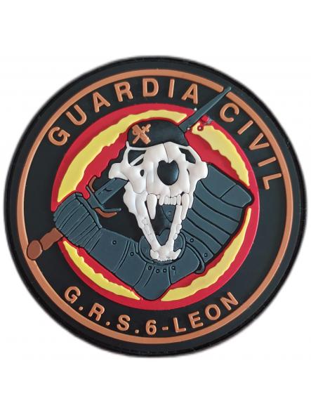 Guardia Civil Grupo de Reserva y Seguridad GRS 6 León parche insignia emblema distintivo Gendarmerie [0]