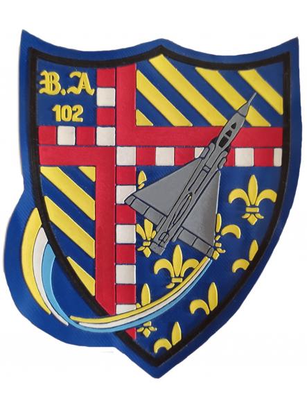Ejército del Aire Escuadrón 102 Base Aérea de Guynemer Dijón Longvic Aérienne parche insignia emblema distintivo Air Force [0]