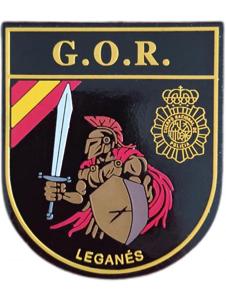 Policía Nacional CNP Grupo Operativo de Respuesta GOR Leganés Madrid parche insignia emblema Police Dept
