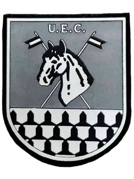 Policía Nacional CNP Unidad Especial de Caballería plateado parche insignia emblema Mounted Police